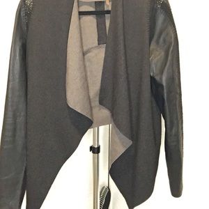 Stella Jamie mixed media drape jacket